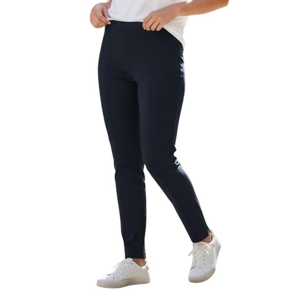 Jonathan Simkhai Womens Navy Blue Ponte Knit Pants‎ Size 12